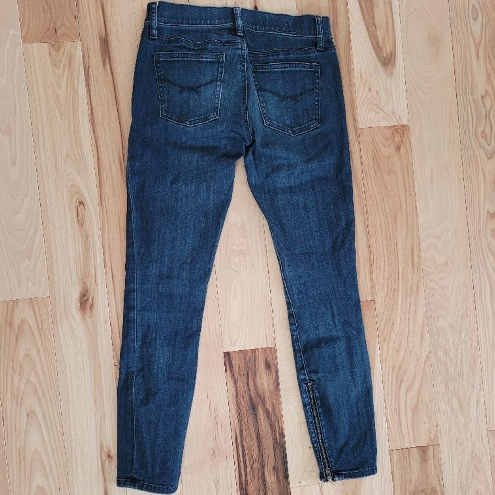 GAP 1969 Women's Legging Jeans 25 Zip Ankle DK Wsh - Picture 4 of 7